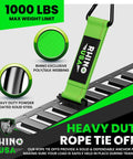Heavy Duty 18 Piece E Track Rail Tie Down Kit with Accessories includes details on rope tie-offs and steel rail system.