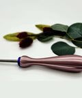 Quilling Bead Roller Tool Set With Slotted Winding Pins In Three Sizes Pink pearl silk handle with stainless pin