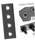 Sliding Barn Door Hardware Kit With Seamless Track Connector Mending Plates For Easy Install And No Sweat DIY Setup Hidden Black Metal Joint Plates