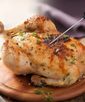 Instant Read Candy Thermometer Spatula With Built In Digital Temperature Reader measuring roast chicken temperature