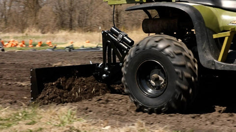 Sleeve Hitch Adapter For Garden Tractors With One Pin Mounting Easy Install No Fuss Quick Attach Heavy Duty Steel Build in use