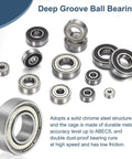 Eight Pack 699ZZ Deep Groove Ball Bearings 9x20x6mm Chrome Steel Double Shield ABEC5 displayed, ideal for RC cars and drones.