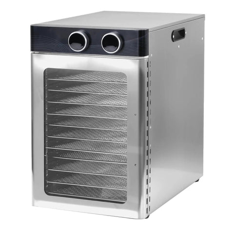 Slay The Preserving Game With This Rock Solid Electric Food Dehydrator featuring stainless trays and smooth temperature adjustments.