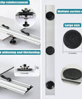 Orbital Angle Grinder Tile Cutter with precision track, rail clips, and suction cups for large tiles up to 124 inches