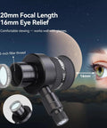 Illuminated Crosshair Reticle Eyepiece 1.25 Inch, 20mm Vision For Guided Astrophotography And Guide Scopes with eye relief detail