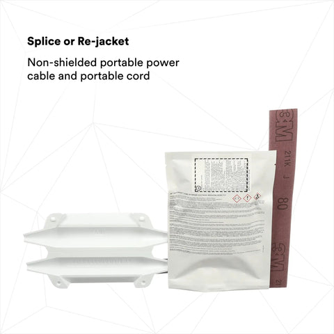 Flexible Splice Kit For Non Shielded Portable Power Cables, Self Curing Resin That Resists Abrasion, Re Jacket Ready, MSHA Approved