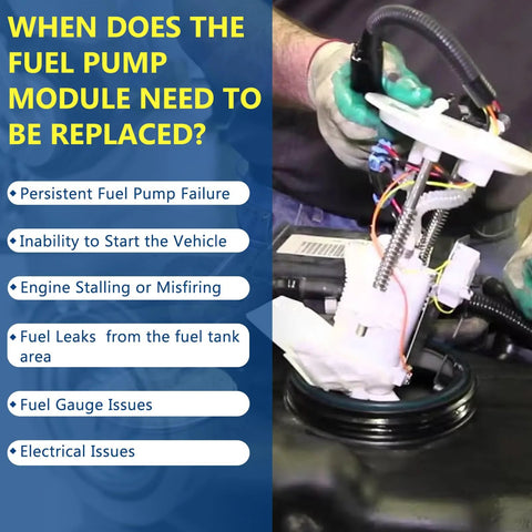 Mechanic installing Electric Fuel Pump Assembly For Toyota Corolla 1.8L 2003 2004 Fits OE 77020-02190 Replace P77242M Reliable Fuel Delivery Module