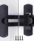 90 Degree Flip Barn Door Lock For Privacy And Security Hook Gate Latch Made From 304 Stainless Steel With Corrosion Resistant Finish