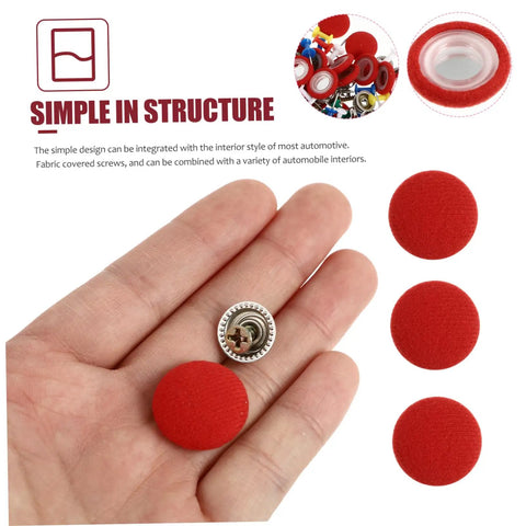 Detail of 50 Piece Car Headliner Repair Kit With Fabric Covered Pins And Roof Fixing Buckles For Trucks SUVs And Cars Easy To Use