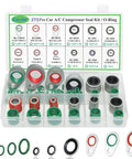 Auto AC Seal Kit 275 Piece O Ring And Gasket Set with Sealing Washers Valve Core Service Flush Kit in transparent case