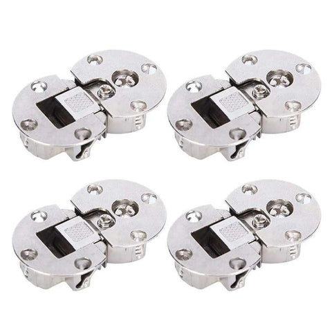 Four Pack Semi Circular Flip Hinges Hidden 90 Degree For Wooden Furniture And Wardrobes Heavy Duty Cabinet Door Hinge