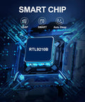 Smart chip in M2 NVMe And SATA To USB C Docking Station Including USB A Reader Adapter for fast transfers.
