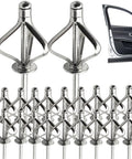 Heavy Duty Blind Rivets Kit With Aluminum Cap And 304 Stainless Mandrel for automotive door installation shown.