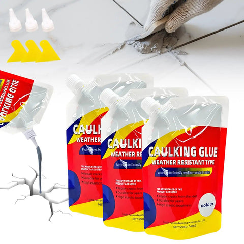 Self Leveling Concrete Crack Filler 3 Pack For Hairline To Quarter Inch Cracks, waterproof sealant for driveways.