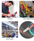 All In One 550 Piece Closed End Crimp Connectors Kit For Auto Wiring 24 To 10 Gauge Copper Core Nylon Wire Terminals in various applications