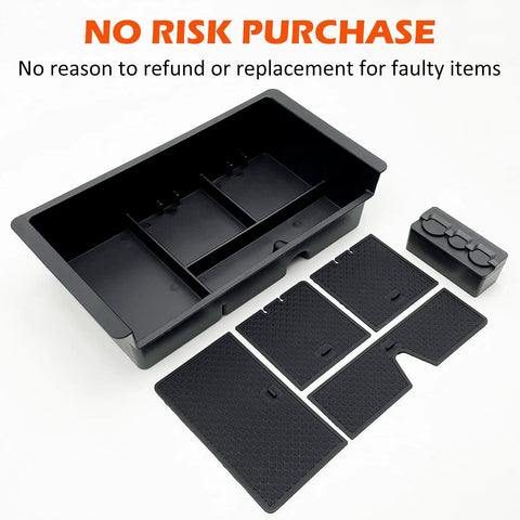 Center Console Organizer Tray Fits GMC Sierra 2014 To 2018 And Yukon Tahoe Suburban Silverado 2015 To 2020 Armrest Storage Box