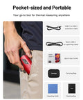 Pocket-sized TC002C Duo Thermal Camera With USB-C For iPhone iPad And Android Devices, includes cables and accessories.