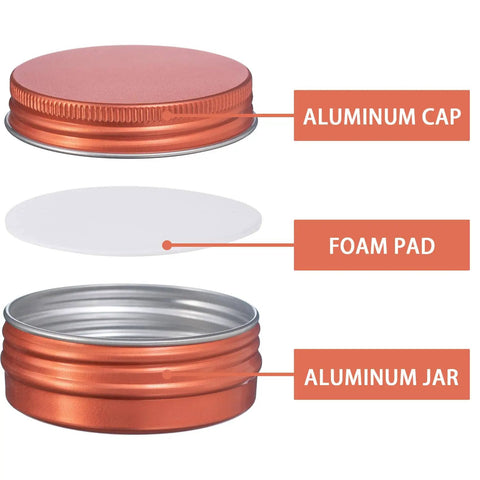 Bulk 270 Pcs 1 Oz 30ml Aluminum Tin Jars With Screw Top Lids And Blank Labels For Cosmetics Crafts Or Travel Grab And Go