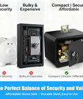 Compact Money Safe With Key Lock And Coin Slot Hidden Stash Box For Cash Jewelry Passports And Valuables Easy Access Home Office Travel Safe