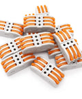 Lever Wire Connectors 15 Piece Set for Easy Wiring 3 In 3 Out Splicing 28 12 AWG Compact Nylon PA66 PC Shell