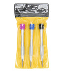 Three Color Coded Watch Repair Screwdrivers Set For Oscillating Weight Rotors Alloy Steel Triangular Tips Durable Kit