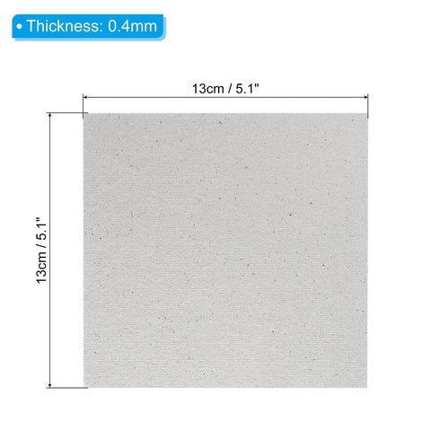 Two Pack 5.1 By 5.1 Inch Microwave Waveguide Covers Mica Sheets 0.4mm Thick Replacement Part Heat Insulation For Microwave Ovens
