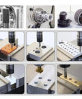 Electric CNC Tapping Machine 600W For M2 To M12, Vertical Universal Type With Chucks, metalwork demonstration on various materials