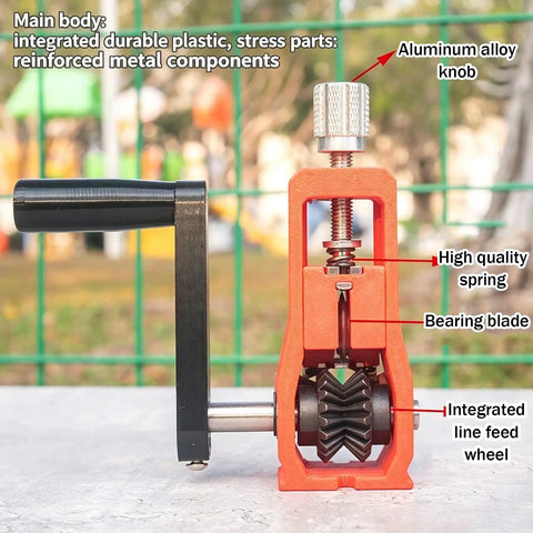 Heavy Duty Manual And Electric Wire Stripping Machine With Replaceable Blade, close-up of handle and internal components.