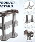Three Pack 50 2 Double Strand Roller Chain Master Links, Carbon Steel Connector Links, easy install, wear resistant for go-karts
