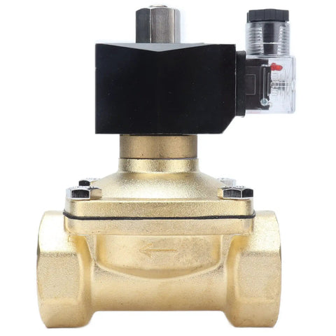 Heavy Duty Brass Solenoid Valve Normally Open With Manual Override Badass Flow For Plumbing Automation And Fluid Control AC110V Direct Acting Diaphragm Design Top Shelf Reliability No Sweat Install