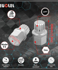 BMW Compatible 21 Piece Wheel Lock Nut Key Kit All In One Socket Tool Set showcasing 17mm and 30mm sockets
