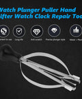 Watch Hand Remover Tool With Compression Spring Hand Puller Lifter For Pro Watch Repair Gear Non Scratch Plastic Tips Center Plunger Keeps Hands Steady Professional Watchmaker Accessory