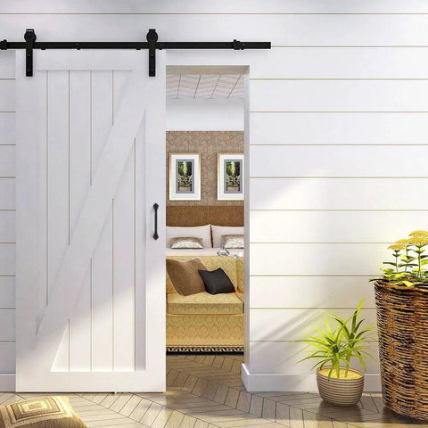 Industrial Style 9 Inch Square Door Pull Handle In Matte Black Solid Cast Iron For Barn Doors Garage Doors Screen Doors Sliding Doors And Fences Heavy Duty Rustic Hardware By Lizavo installed on a white barn door