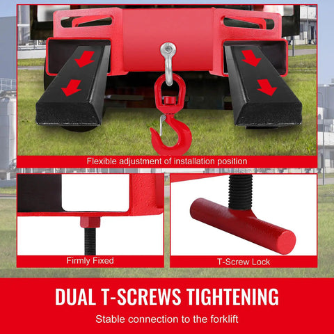 Heavy Duty Forklift Lifting Hook Swivel Attachment For Three Ton Capacity Built Like A Tank To Grip And Haul Heavy Equipment Without Skipping A Beat Or Dropping One Run Smooth As Silk On Every Active Job Site Now