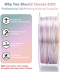 Earth Tone Silk PLA Filament With Dope Gradient Color Change For 3D Printing On Most FDM Printers, Glossy Finish, 1Kg Spool