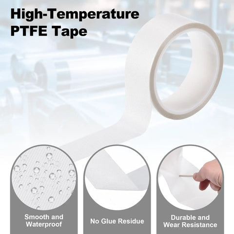 Heat Resistant PTFE Tape 1.4 Inch, 33 Feet Heavy Duty High Temperature Waterproof Tape For Vacuum Sealer Machines