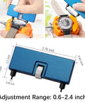 Watch Battery Replacement Kit 4 Piece Set With Case Opener And Back Remover Wrench Holder For Rotating Open Watch Covers