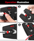 Tutorial on using Automatic Wire Stripper With Cutter 2 In 1 Self Adjusting Electrical Stripping Tool For 7-32 AWG Wires.