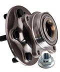 Land Rover Discovery 3 Front Wheel Bearing Hub Assembly Kit LR014147 Drop In Replacement, shown with metal construction and nut