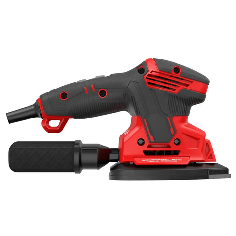 Corded Mouse Detail Sander For Woodworking With 14,000 OPM Includes Two Attachments Sandpaper Sheets And Dust Bag Ergonomic Rubber Grip Versatrack Compatible Pro Grade Finish Ready