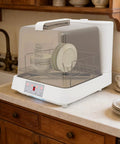 Skip The Sink Scrubbing With This Portable Countertop Dishwasher Boasting Three Cycle Options no hookup hassles, four place setting capacity visible.