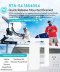 RTA-54 quick-release mounted bracket, white composite plates for Minn Kota trolling motors (two plates)