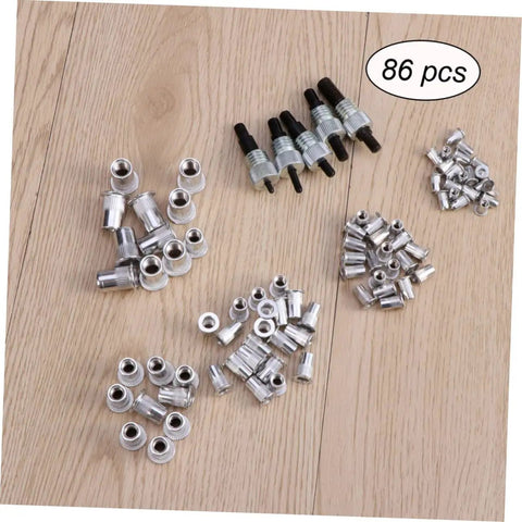 Check Out This Insane Mikinona 86 Piece Assorted Metric Rivet Nuts Kit With Easy Install Tool For Steel Jobs And Electrical Wiring. 86 pcs metric aluminum rivet nuts