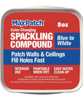 8 Oz Premium Lightweight Color Changing Spackle Tub For Easy Patch Jobs On Walls And Ceilings No Mess Quick Fix Fast Drying Formula With Real Time Blue To White Indicator Sands Smooth Paint Ready Super Strong Yet Lightweight label
