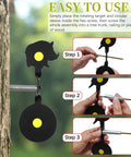 Metal Spinning Targets With Auto Reset For BB Guns And Air Rifles, 4 Silhouette Targets Deer Bird Turkey Wild Boar installation steps