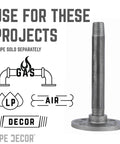 2 Inch Malleable Iron Floor Flanges Set Of 4 For Standard 2 Inch Threaded Pipes And Fittings, industrial uses like gas and air