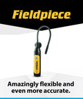 Job Link System Flex HVACR Wireless Psychrometer Probe With 1000 ft Bluetooth Range, Flexible Wand and Magnetic Mount, Pro-Grade Supply Return Switch, Water-Resistant Diagnostic Tool for Onsite Readings, black yellow probe