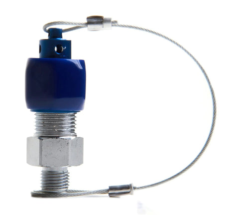 Nitrous Bottle Racer Safety Blow Off Adapter For Nitrous Systems Aircraft Grade Stainless Steel Purge Valve side view