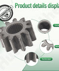 Close-up of 11-tooth pinion gear for Pinion Gear And Steering Bushing Kit For MTD Cub Cadet 717-1554 917-1554 Toro 112-0863 Replacement