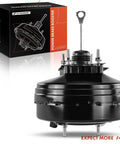 Heavy Duty Vacuum Brake Booster With Integrated Sensor For Cadillac And Chevy Models Direct Swap Engineering front view with packaging